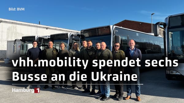 vhh.mobility: 6 Busse für den öffentlichen Verkehr in der ukrainischen Hauptstadt Kiew gespendet